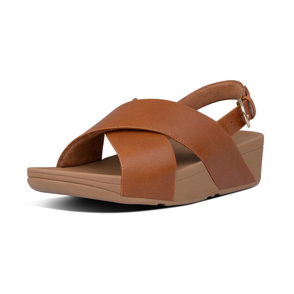 Fitflop Womens Sandals Brown - Lulu Leather Back-strap - LF6721483